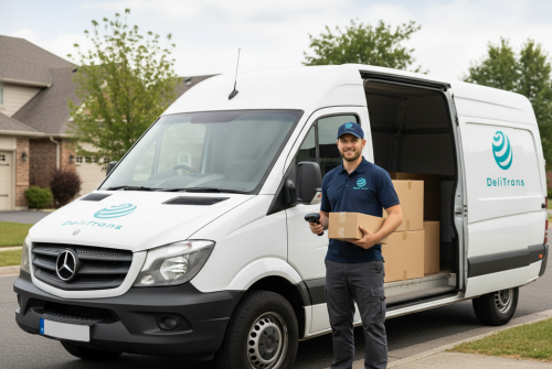 DeliTrans Delivering Package